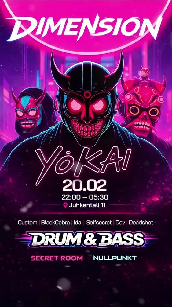 UV DRUM AND BASS NIGHT | DIMENSION BY SECRET ROOM